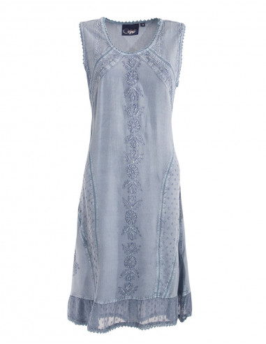 Robe Viscose Sw Sans Manches