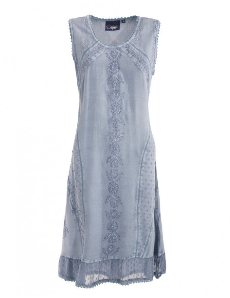 Robe Viscose Sw Sans Manches