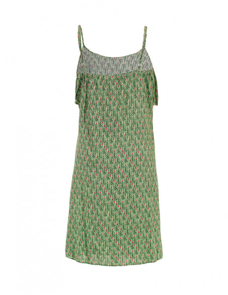 Robe Viscose Bretelles Imprime Dakar