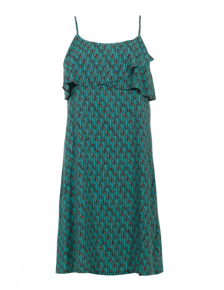 Robe Viscose Bretelles Imprime Dakar