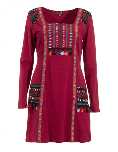 Knitted 97% cotton 3% elastane dress