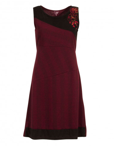 Knitted 63% polyester 32% rayon 5% elastane dress