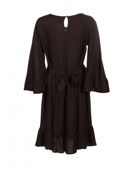 Rayon moss crepe dress