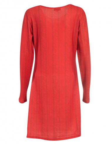 Robe courte imprimé pull