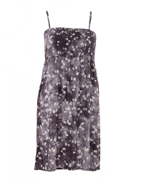 Robe Viscose Bustier Elastique T/D Fleur