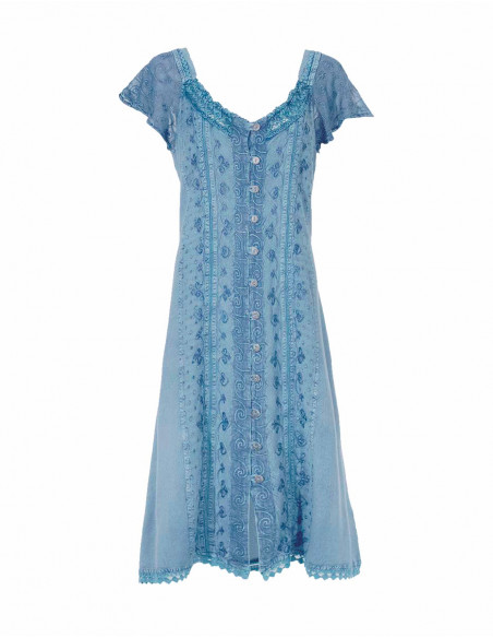 Robe Viscose Sw Avec Broderies