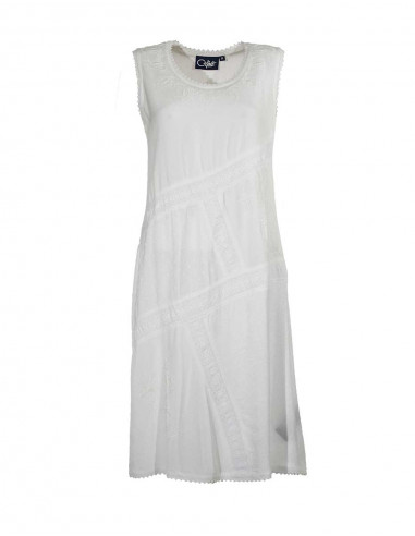 Rayon dress sw with embroideries