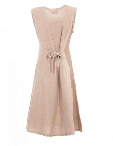 Rayon dress sw with embroideries