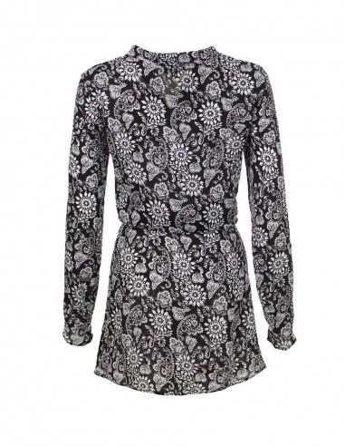 Robe Viscose Manche Longue Imp Fleurette