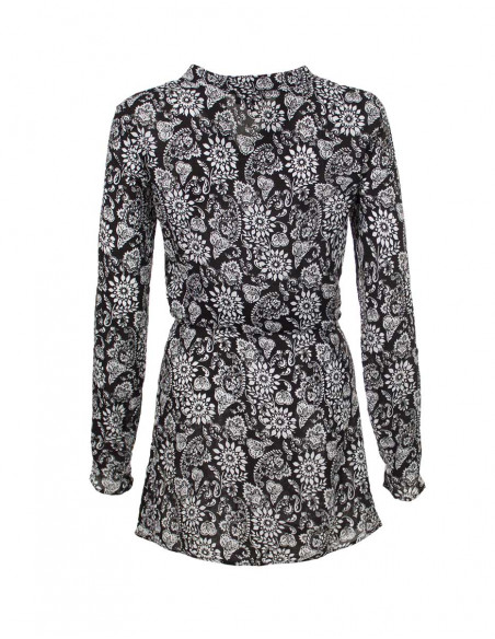 Robe Viscose Manche Longue Imp Fleurette