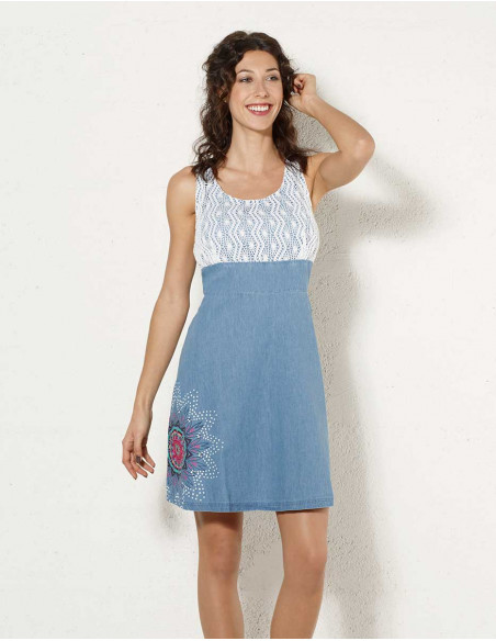 Cotton jean dress