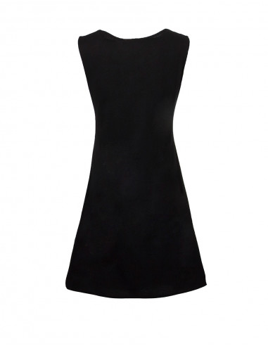 Robe Maille Coton Sans Manches Brodee