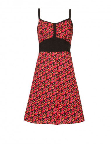 Cotton dress with sixties print