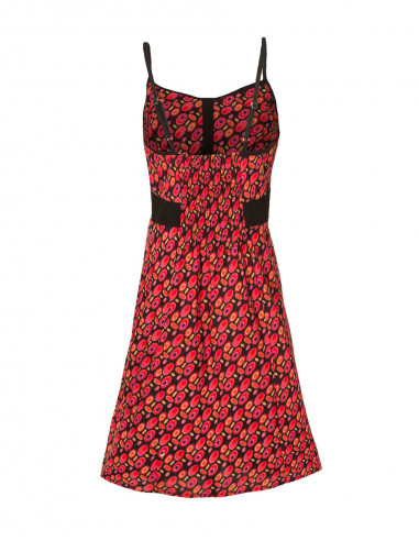 Cotton dress with sixties print