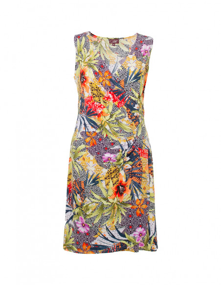 Dress with botanic print