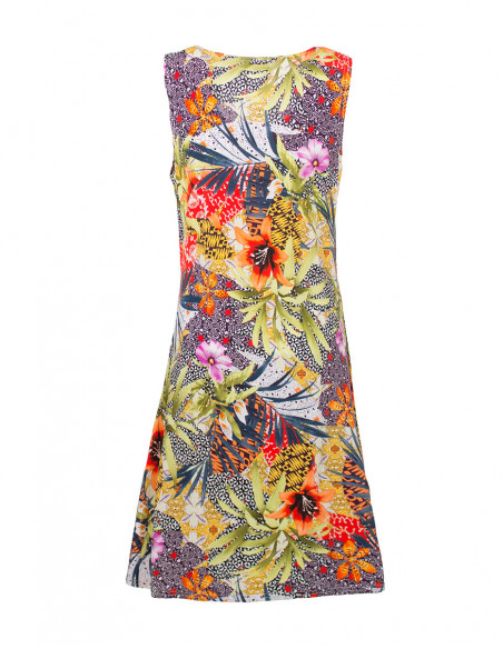 Dress with botanic print