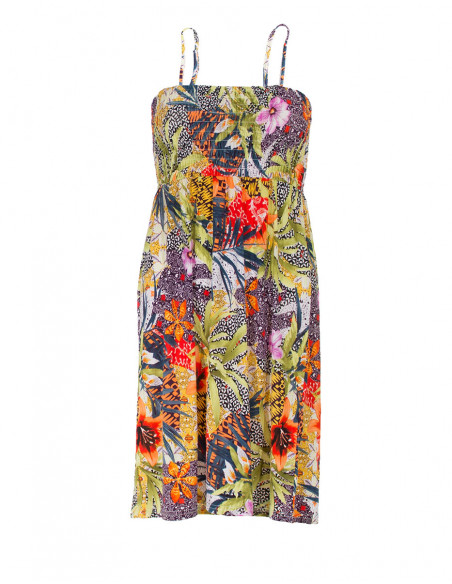 Dress with botanic print