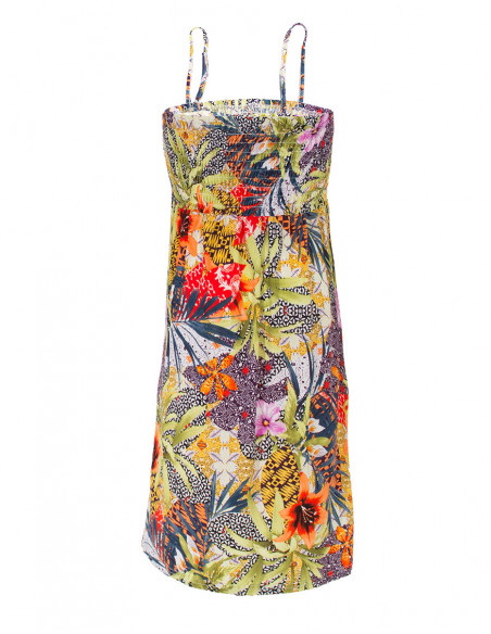 Dress with botanic print