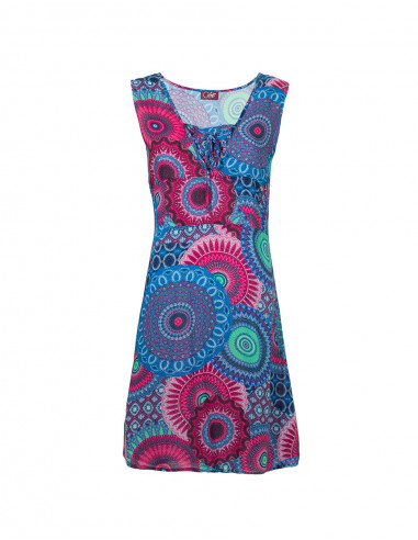 Robe Viscose Sans Manches Imprime Kenya