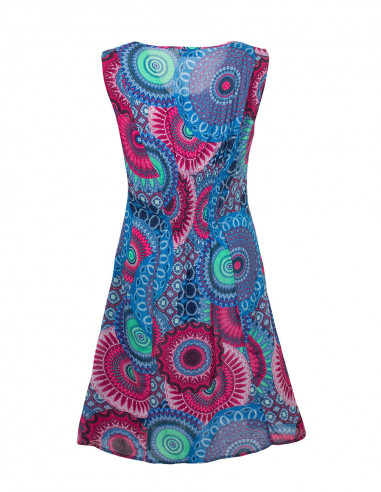 Robe Viscose Sans Manches Imprime Kenya