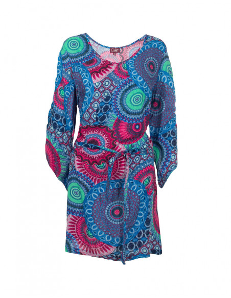 Rayon dress with kenya print