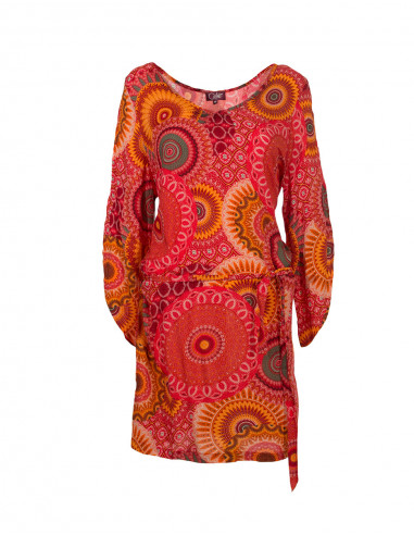 Rayon dress with kenya print