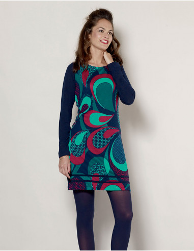Knitted 95% Polyester 5% spandex dress