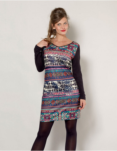 Knitted 97% Polyester 3% spandex dress