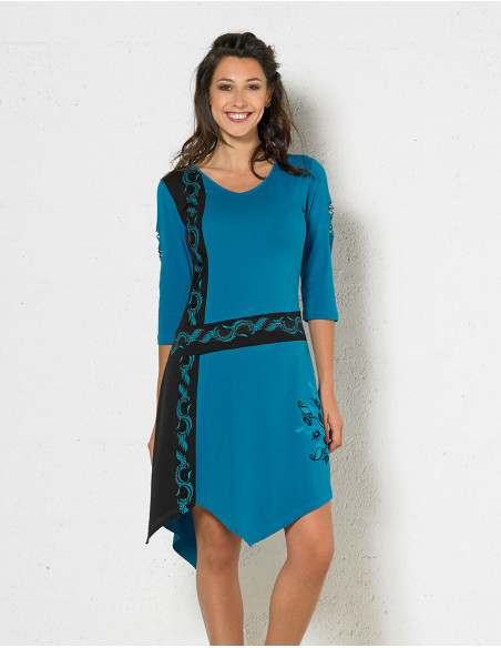 Knitted 97% cotton 3% spandex dress