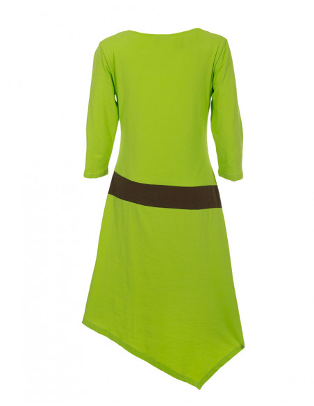 Knitted 97% cotton 3% spandex dress