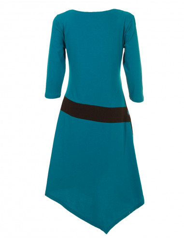 Knitted 97% cotton 3% spandex dress