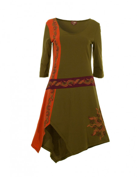 Knitted 97% cotton 3% spandex dress