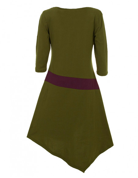 Knitted 97% cotton 3% spandex dress