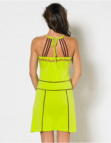 Knitted 97% cotton 3% spandex dress