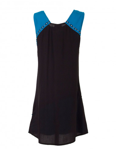 Rayon modal dress with embroideries