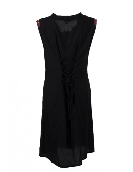 Rayon modal dress with embroideries