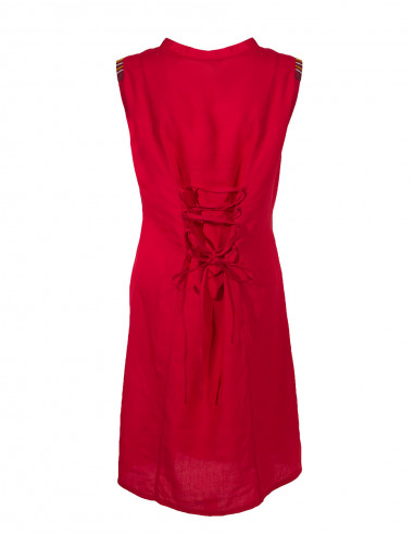 Rayon modal dress with embroideries