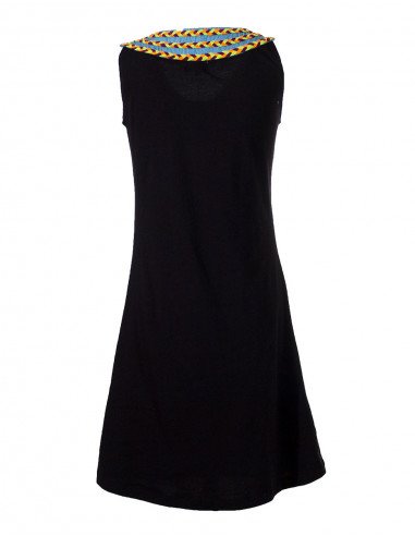 Knitted 97% cotton 3% spandex dress with mandalas print