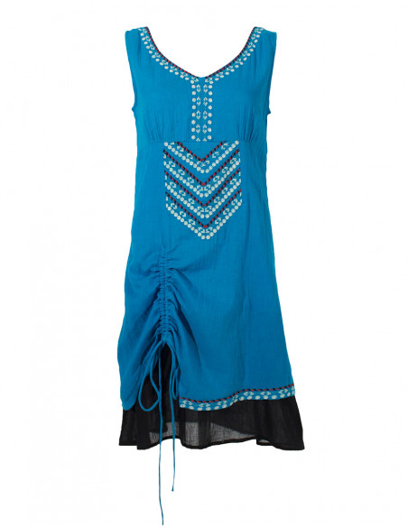 Robe Coton Brodee Doublee