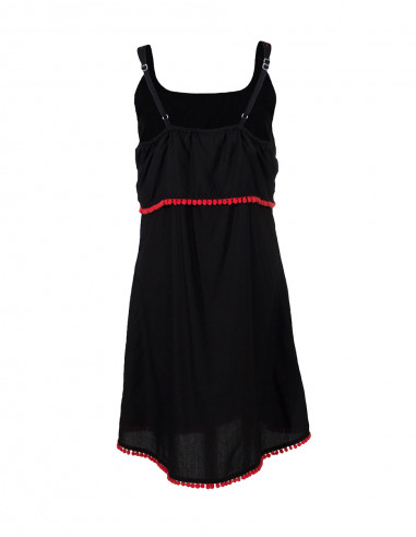 Rayon modal dress with embroideries