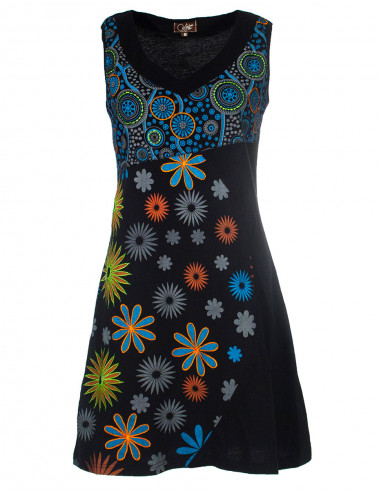 Knitted cotton sleeveless dress