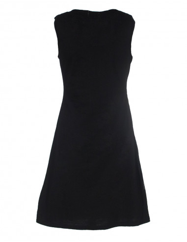 Knitted cotton sleeveless dress