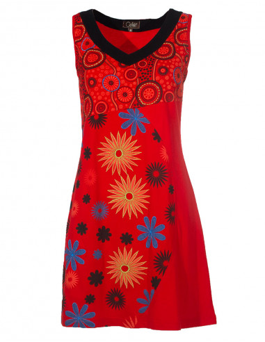 Knitted cotton sleeveless dress