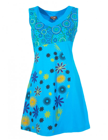 Knitted cotton sleeveless dress