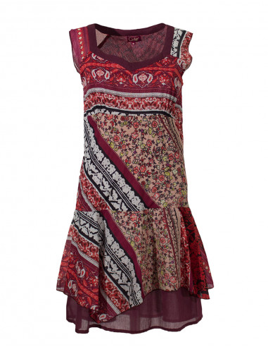 Robe Voile De Coton Doublee