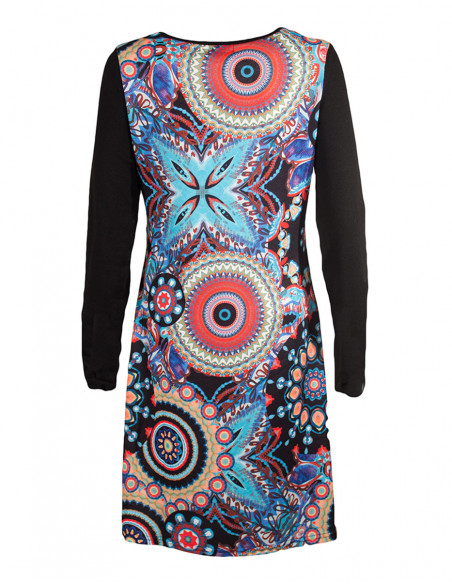 Robe maille manches longues