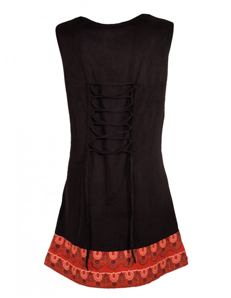 Robe maille suedine doublée