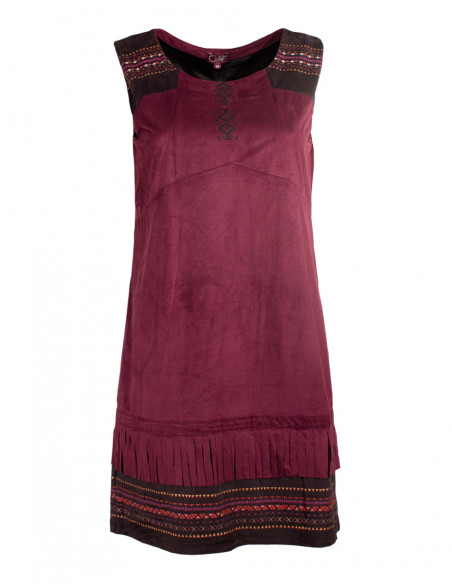 Robe maille suedine doublée