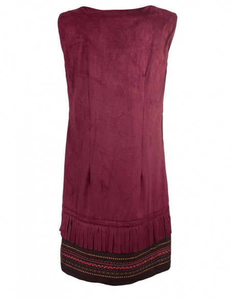 Robe maille suedine doublée