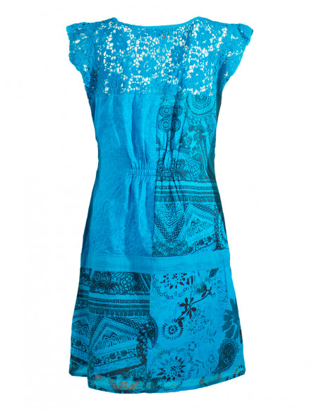 Robe courte à bretelles